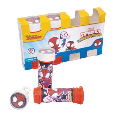 Bolle Di Sapone 60ml A Tema Spidey Set 4 Pz Bomboniera Festa Gioco Bambini 207278