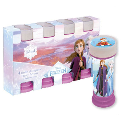 Bolle Di Sapone 60ml A Tema Frozen Set Da 4 Pz Bomboniera Festa Gioco Bambine 253275