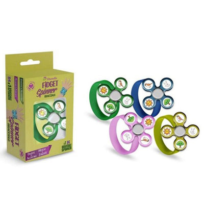 Set 10 Pz Bracciale Fidget Spinner Braccialetto Alla Citronella Anti Insetti 034194