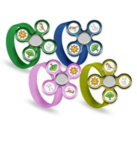 Set 10 Pz Bracciale Fidget Spinner Braccialetto Alla Citronella Anti Insetti 034194