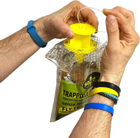Set 12pz Trappola Per Mosche Insetti Con Esca Naturale Ecologica Sicura Umani Animali 639719a