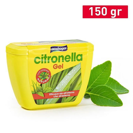 Set 12pz Gel Ovale Alla Citronella 150gr Protezione Insetti Per Interni Esterni 0176877