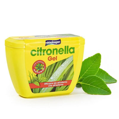 Set 12pz Gel Ovale Alla Citronella 150gr Protezione Insetti Per Interni Esterni 0176877