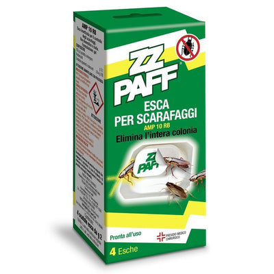 Set 12pz Esca Per Scarafaggi Con 4 Trappole 2g Pronta All'uso Elimina Intera Colonia 010899