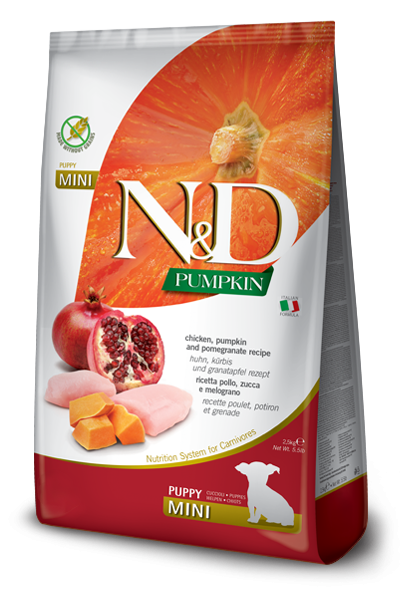 Farmina N&D Pumpkin mangime secco Cani Puppy Mini pollo e melograno 2.5 kg