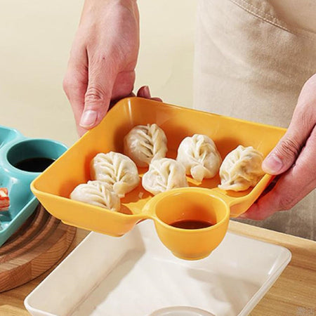 Set 8pz Piatto Da Portata Multifunzione Per Salse Ciotola Immersione Per Snack Feste