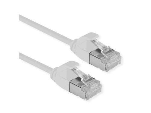 ROLINE CAVO DI RETE U/FTP DATACENTER PATCHCORD CAT.6A/CLASSE EA, LSOH, SLIM, GRIGIO, 0.3M