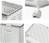 Portabiancheria Con Coperchio Ruote In Plastica Pieghevole Portatile Lavanderia Bagno