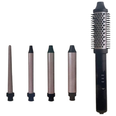 Set 5 In 1 Spazzola Termica Per Capelli Accessori Intercambiabili Styling Per Casa Viaggi
