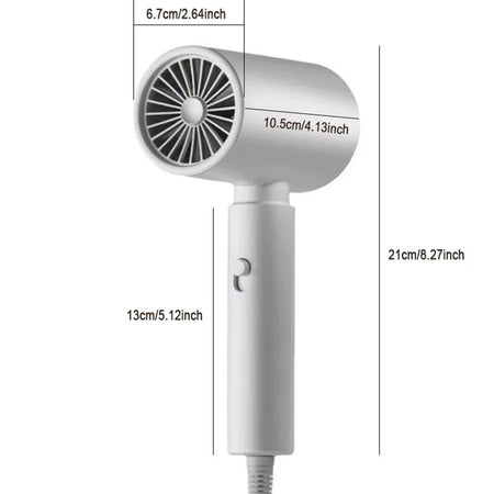 Asciugacapelli 800 Watt Elettrico Ionico Negativo Cura Dei Capelli Per Viaggi Casa