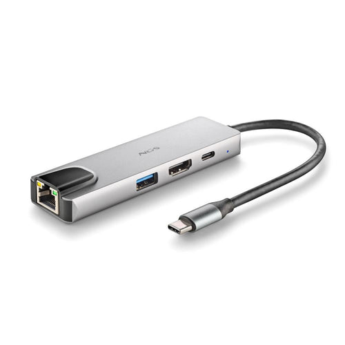 Ngs Hub Usb-C 4 Porte RJ 45 HDMI Usb-c Usb 3.0 Alluminio