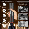 Cavatappi Elettrico Vino Set Apribottiglie 5in1 Ricarica Usb Tagliapasta Tappo Versatore