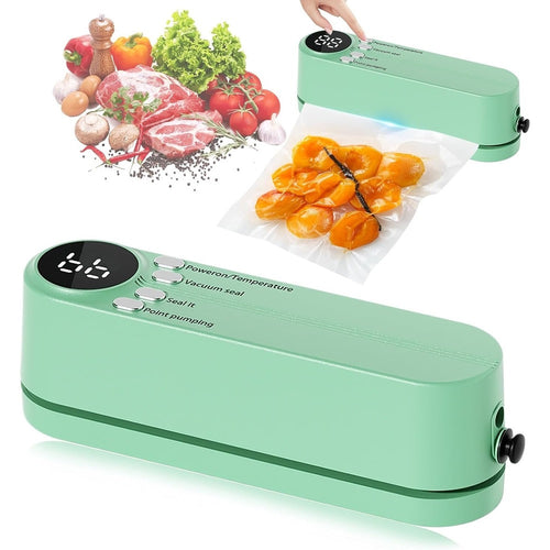 Mini Sigillatore Per Sottovuoto 7in1 Portatile 3 Velocità Ricaricabile Con 5 Sacchetti