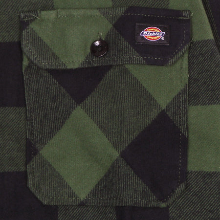 DICKIES Camicia Manica Lunga Uomo New Sacramento L/s Shirt Pine Green da uomo