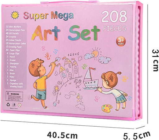 Set Da Colorare Da 208 Pz Astuccio Per Pittura Scatola Di Colori Regalo Per Bambini