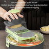 Affettatrice 9in1 Tritatutto Portatile In Acciaio Con Cestello Scolapiatti Multifunzionale