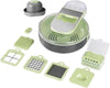 Affettatrice 9in1 Tritatutto Portatile In Acciaio Con Cestello Scolapiatti Multifunzionale