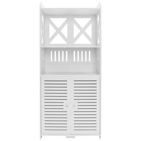 Armadietto Da Bagno Multiuso Con Porta Scaffali Soggiorno Camera Cucina 40 X 25 X 90 Cm