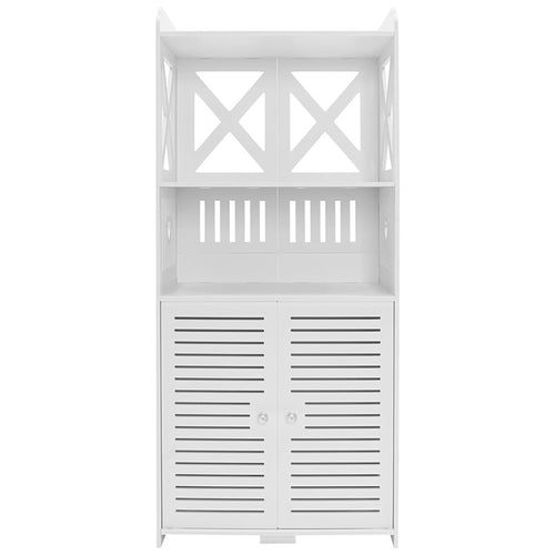 Armadietto Da Bagno Multiuso Con Porta Scaffali Soggiorno Camera Cucina 40 X 25 X 90 Cm