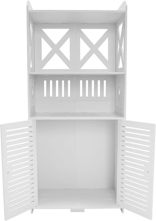 Armadietto Da Bagno Multiuso Con Porta Scaffali Soggiorno Camera Cucina 40 X 25 X 90 Cm