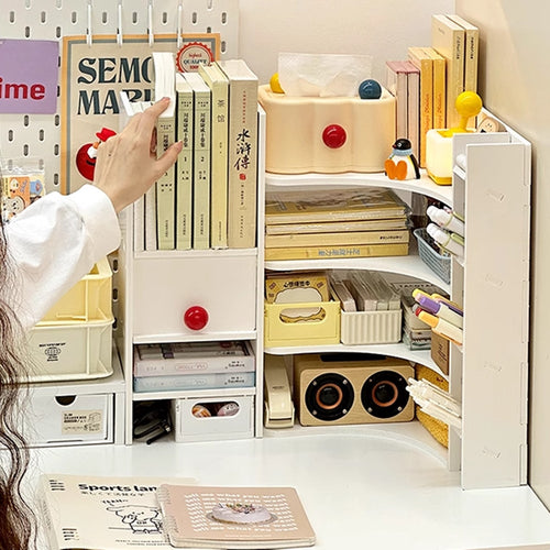 Scaffale Angolare Per Scrivania Dormitori Studenti Triangolare Multistrato Libreria A Strati
