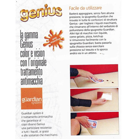 Copridivano Biancaluna Genius Color ElasticizzatoTinta Unita