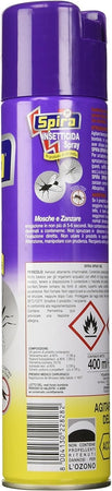 Set 12pz Insetticida Spray Profumato Alla Citronella Per Mosche Zanzare 400ml 228282
