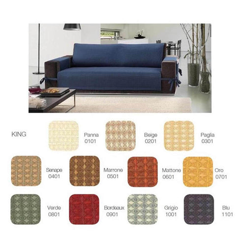 Copridivano Scudo ViaRoma60 2 posti King Giallo Oro0701