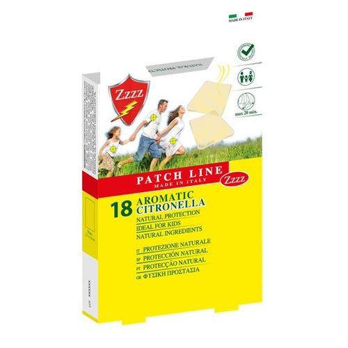 Set 12pz Da 18 Cerotti Alla Citronella Protezione Repellente Zanzare Antipuntura 164386