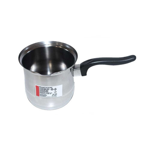 Bollitore Bollilatte Pentolino In Acciaio Inox 300/400/500/1000ml Con Manico Ergonomico