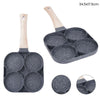 Padella Antiaderente A 4 Fori Per Uova Pancake Manico In Legno Accessori Cucina 624386