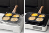 Padella Antiaderente A 4 Fori Per Uova Pancake Manico In Legno Accessori Cucina 624386