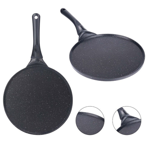 Padella Antiaderente Piastra Liscia Tonda Per Crepes Nera Accessori Per Cucinare 624388