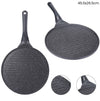 Padella Antiaderente Piastra Griglia Tonda Per Carne Verdure Nera Accessori Cucina 624390