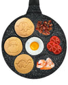 Padella Antiaderente Per Pancake Uova Cialde Con 7 Stampi Forme Animali Rotonde 624391