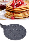 Padella Multifunzione Per Pancake Frittelle Nero A 7 Fori Stampi Antiaderente 62432
