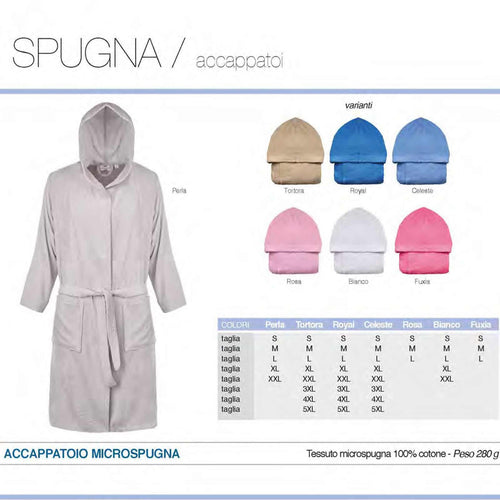 Accappatoio Unisex Botticelli Home Microspugna