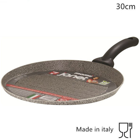 Padella Bistecchiera Tonda Multiuso Cucina Antiaderente Antigraffio 7 Strati Da 26/30cm