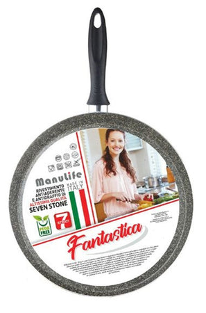 Piastra Tonda Liscia Padella Cucina Antiaderente Antigraffio A 7 Strati Da 34 Cm 045000m