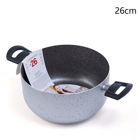 Casseruola Pentola Con 2 Manici Antiaderente Diametro 14/16/24/26 Cm Utensile Per Cucinare