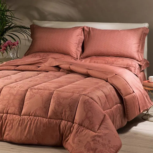 Trapunta Alviero Martini * Geo Terracotta in Raso - Comfort e Eleganza