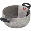 Casseruola A Doppio Manico Nero Pentola Con Diametro Da 18-20-22-24 Cm Antiaderente Cucina