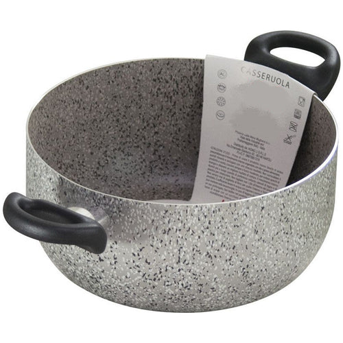 Casseruola A Doppio Manico Nero Pentola Con Diametro Da 18-20-22-24 Cm Antiaderente Cucina