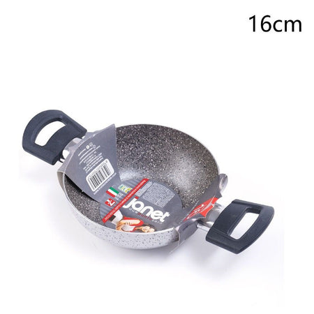 Padella Alta Tegame Rivestimento Antiaderente 7 Strati Con 2 Manici ø 16-20-24-28-32 Cm