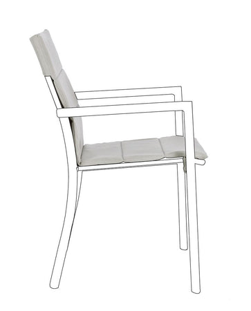 Cuscino per sedia "Konnor" in tessuto olefin, 91 x 41 x 1h cm