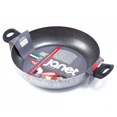 Padella Alta Tegame Rivestimento Antiaderente 7 Strati Con 2 Manici ø 16-20-24-28-32 Cm