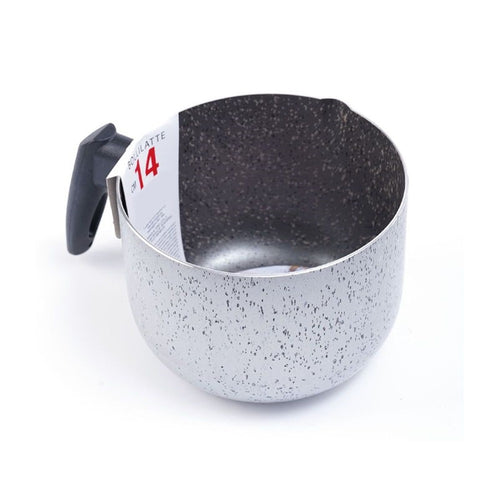 Pentolino Bollilatte Antiaderente ø 14 Cm Con Manico Nero Utensile Per Cucina 056167