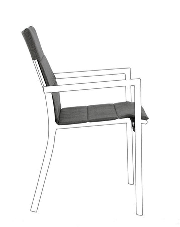 Cuscino per sedia "Konnor" in tessuto olefin, 91 x 41 x 1h cm