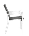 Cuscino per sedia Konnor in tessuto olefin, 91 x 41 x 1h cm
