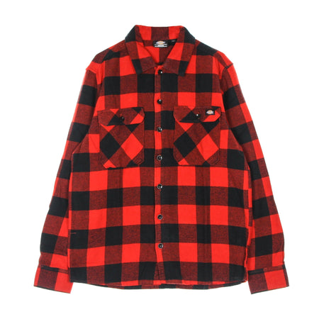 DICKIES Camicia Manica Lunga Uomo New Sacramento L/s Shirt Red da uomo